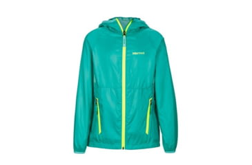 Image of Marmot Demo, Girl's Ether Hoody, Turf Green/Celtic, M 56190-4773-DEMO