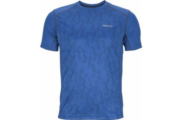 Image of Marmot Elevate Short Sleeve Tee - Men's-True Blue-Medium