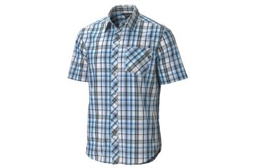 Image of Marmot Ellwood Short Sleeve Shirt - Men's-Estate Blue-Small