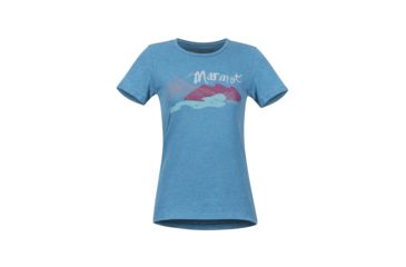 Image of Marmot Esterel Tee Short Sleeve - Womens, Late Night Heather, Small, 47740-3708-S
