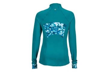 Image of Marmot Excel 1/2 Zip Fleece Jacket - Womens, Malachite/Malachite Brights, Extra Small 49170-8850-XS