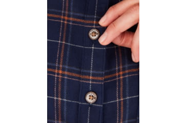 Image of Marmot Fairfax Boyfriend Midweight Flannel - Womens, Arctic Navy, Extra Small, M10643-2975-XS