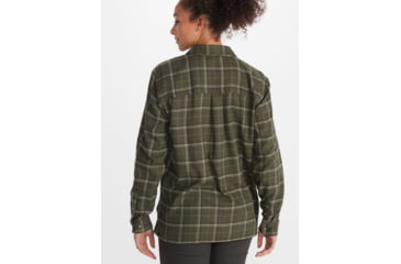 Image of Marmot Fairfax Boyfriend Midweight Flannel - Womens, Nori, Extra Small, M10643-4859-XS