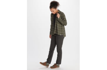 Image of Marmot Fairfax Boyfriend Midweight Flannel - Womens, Nori, Extra Small, M10643-4859-XS