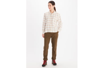 Image of Marmot Fairfax Boyfriend Midweight Flannel - Womens, Papyrus, Large, M10643-7395-L