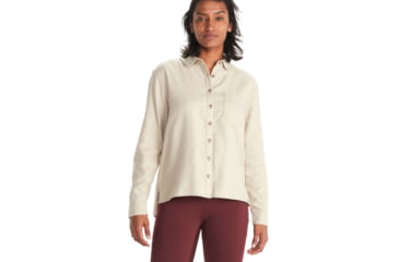 Image of Marmot Fairfax Boyfriend Midweight Flannel - Womens, Sandbar, Extra Small, M10643-7829-XS