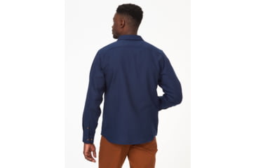 Image of Marmot Fairfax Lightweight Long Sleeve Flannel - Mens, Arctic Navy, Large, M14657-2975-L