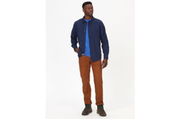 Image of Marmot Fairfax Lightweight Long Sleeve Flannel - Mens, Arctic Navy, Large, M14657-2975-L