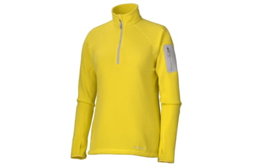 Image of Marmot Flashpoint Half Zip LS - Women's-Small-Acid Yellow