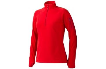 Image of Marmot Flashpoint Half Zip LS - Women's-X-Small-Cherry Tomato