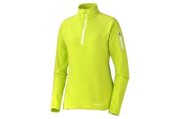 Image of Marmot Flashpoint Half Zip LS - Women's-X-Small-Green Lime
