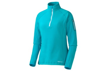 Image of Marmot Flashpoint Half Zip LS - Women's-Medium-Sea Glass
