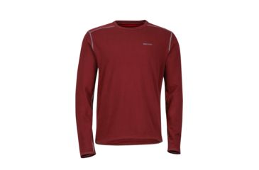 Image of Marmot Folsom Reversible Long Sleeve Shirt - Men's, Port, Small 44720-6245-S