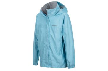 Image of Marmot Girls Precip Jacket, Sky High, Extra Small 55680-3663-XS