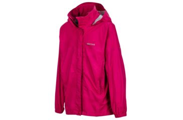 Image of Marmot Girls Precip Jacket, Sangria, Small 55680-6119-S