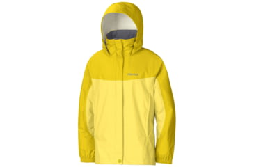 Image of Marmot Girls Precip Jacket,Sunlight/Yellow Vapor,Large MAR0441-SNL-YV-LG