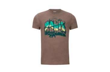 Image of Marmot Greenery Short Sleeve T-Shirt - Mens, True Brown Heather, L 42410-8827-L