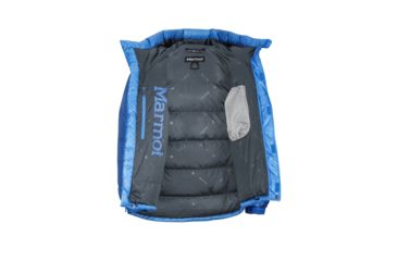 Image of Marmot Greenland Baffled Jacket - Men's, Clear Blue/Dark Cerulean, Medium 5067-3692-M