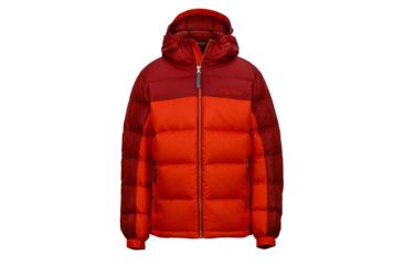 Image of Marmot Guides Down Hoody - Boy's-Mars Orange/Brick-X-Small