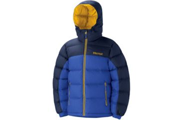Image of Marmot Guides Down Hoody - Boy's-X-Large-Surf/ Peacoat