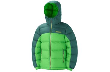 Image of Marmot Guides Down Hoody - Boy's-X-Small-Methyl Blue/Bright Navy