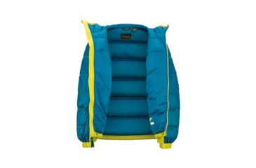 Image of Marmot Guides Down Hoody - Boys, Citronelle/Moroccan Blue, Medium, 73700-9401-M