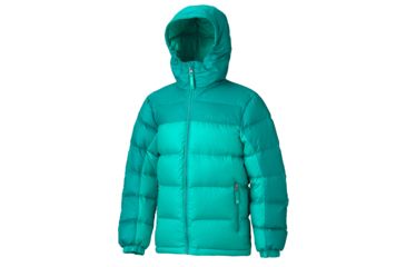 Image of Marmot Guides Down Hoody - Girl's-Blue Bay/Gem Blue-Small