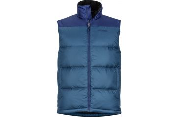 Image of Marmot Guides Down Vest - Men's-Denim/Arctic Navy-Medium