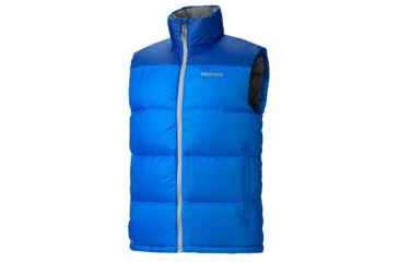Image of Marmot Guides Down Vest - Men's-Small-Cobalt Blue/Bright Navy