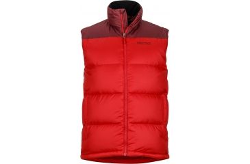 Image of Marmot Guides Down Vest - Men's-Team Red/Port-Small