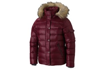 Image of Marmot Hailey Jacket - Girls-Berry Wine-Large