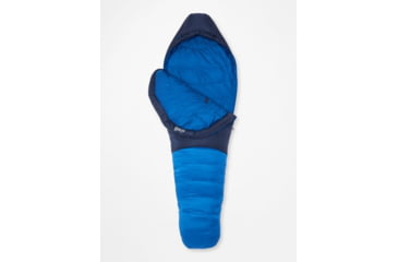 Image of Marmot Helium Sleeping Bag, Long, Arctic Navy/Dark Azure, Left Zipper, M14405-19621-LZ