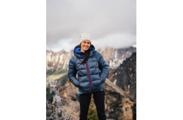 Image of Marmot Hype Down Hoody - Womens, Arctic Navy/Wild Rose, Small, 79310-5996-S