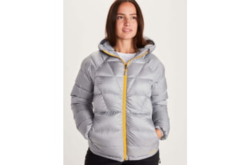 Image of Marmot Hype Down Hoody - Womens, Sleet, Small, 79310-504-Small