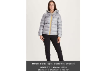 Image of Marmot Hype Down Hoody - Womens, Sleet, Small, 79310-504-Small