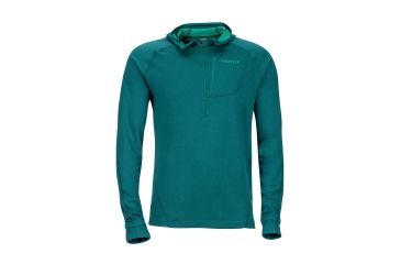 Image of Marmot Indio 1/2 Zip Fleece Jacket - Mens, Deep Teal, Small 73480-2209-S