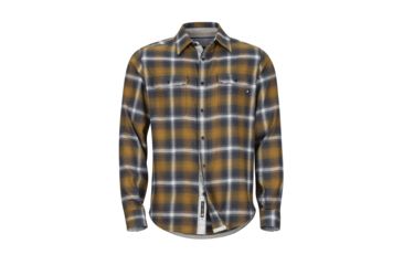Image of Marmot Jasper Midweight Flannel Long Sleeve - Mens, Slate Grey, Extra Large, 44500-1440-XL