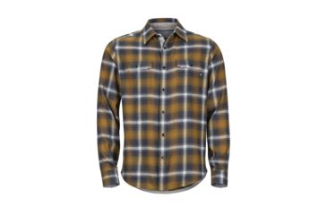 Image of Marmot Jasper Midweight Flannel Long Sleeve - Mens, Slate Grey, Extra Large, 44500-1440-XL