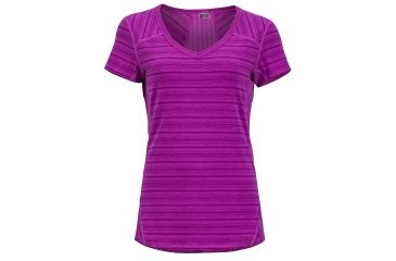 Image of Marmot Julia Short Sleeve Shirt - Women's -Vibrant Fuchsia-Small