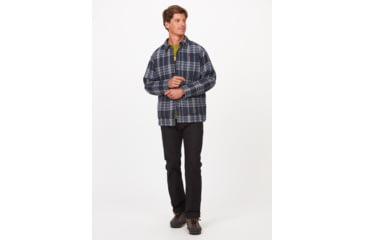 Image of Marmot Lanigan Flannel Chore Coat - Mens, Arctic Navy, Extra Large, M13200-2975-XL