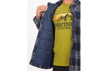 Image of Marmot Lanigan Flannel Chore Coat - Mens, Arctic Navy, Extra Large, M13200-2975-XL