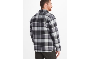 Image of Marmot Lanigan Flannel Chore Coat - Mens, Black, Medium, M13200-001-M