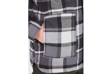 Image of Marmot Lanigan Flannel Chore Coat - Mens, Black, Medium, M13200-001-M