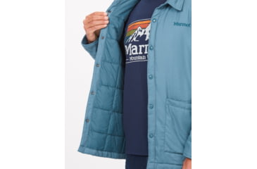 Image of Marmot Lanigan Flannel Chore Coat - Mens, Moon River, Medium, M13200-1904-M