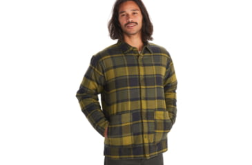 Image of Marmot Lanigan Flannel Chore Coat - Mens, Nori, Large, M13200-4859-L