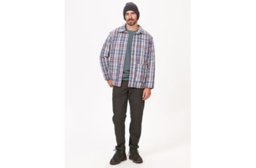Image of Marmot Lanigan Flannel Chore Coat - Mens, Sleet, Extra Large, M13200-504-XL