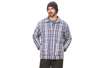 Image of Marmot Lanigan Flannel Chore Coat - Mens, Sleet, Extra Large, M13200-504-XL