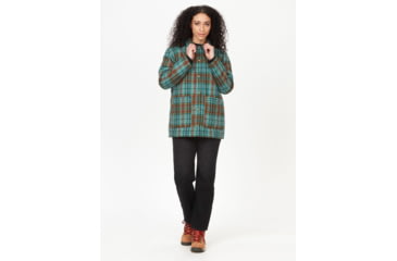 Image of Marmot Lanigan Flannel Coat - Womens, Dark Jungle, Large, M13171-22261-L