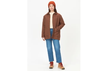 Image of Marmot Lanigan Flannel Coat - Womens, Pinecone, Small, M13171-7387-S