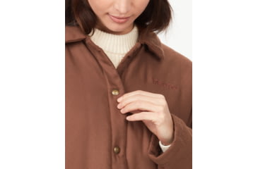 Image of Marmot Lanigan Flannel Coat - Womens, Pinecone, Small, M13171-7387-S
